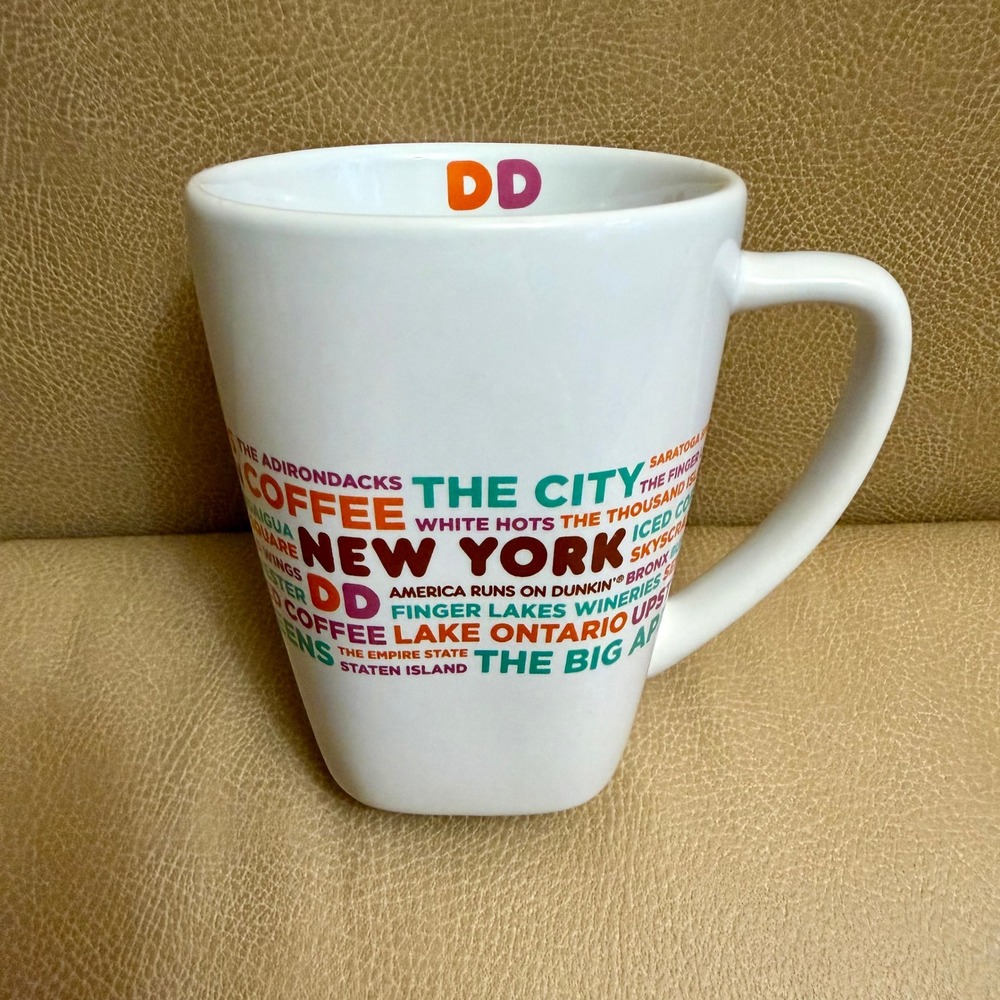 Dunkin Donuts New York City Coffee Mug 2016 White Ceramic DD
